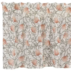 Gardinkappor Färdigsydda<Fondaco Emma grön skir gardinkappa med blomstermönster 50x250cm