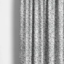 Gardiner Mönstrade<Nordisk Textil Ester grå gardiner med tidlöst bladmönster