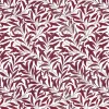 Arts & Crafts Tyger|Gardintyger Mönstrade<Nordisk Textil Ester vinröd tyg – klassiskt bladmönster i vinrött