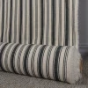 Rutor & Ränder<Nordisk Textil Eugene svart-beige randigt tyg