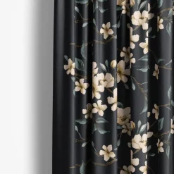 Gardintyger Mönstrade|Arvidssons Textil<Arvidssons textil Fägring mörkblå tyg