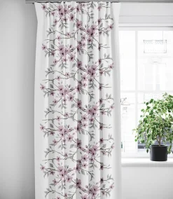 Gardiner Mönstrade<Arvidssons textil Fägring rosa gardiner
