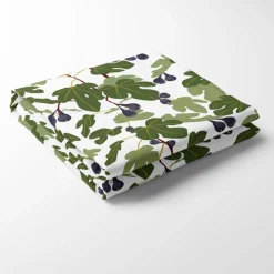 Bordsduk<Arvidssons textil Fikonträd grön bordsduk