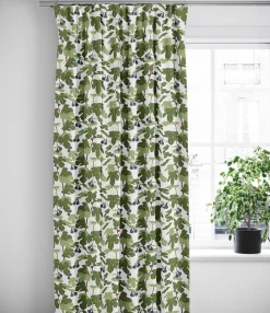 Gardiner Mönstrade<Arvidssons textil Fikonträd grön gardiner