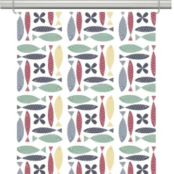 Panelgardiner<Arvidssons textil Fina fisken multi panelgardiner