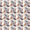 Gardintyger Mönstrade|Arvidssons Textil<Arvidssons textil Fina fisken rost tyg – lekfullt designat med retro känsla