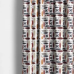 Gardintyger Mönstrade|Arvidssons Textil<Arvidssons textil Fina fisken rost tyg – lekfullt designat med retro känsla