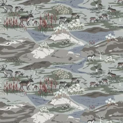 Gardintyger Mönstrade|Arvidssons Textil<Arvidssons textil Fjällängar beige tyg
