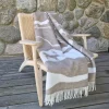 Ullplädar<Arvidssons textil Fjällvandring beige ullpläd