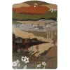 Brickor<Arvidssons textil Fjällvandring grön-beige serveringsbräda