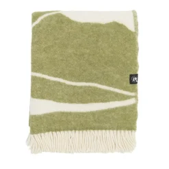 Ullplädar<Arvidssons textil Fjällvandring grön– Ullpläd med fjällinspirerat mönster