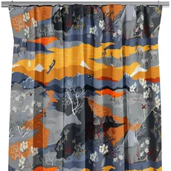 Gardintyger Mönstrade|Arvidssons Textil<Arvidssons textil Fjällvandring orange tyg