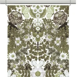 Panelgardiner<Arvidssons textil Fjärilsblom grön panelgardiner