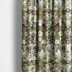 Arts & Crafts Tyger|Gardintyger Mönstrade<Arvidssons textil Fjärilsblom grön tyg