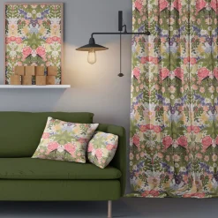 Gardiner Mönstrade<Arvidssons textil Fjärilsblom multi gardin