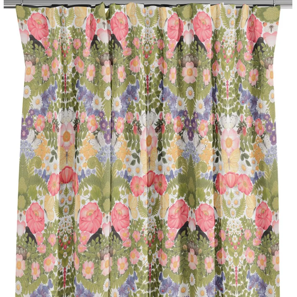 Gardiner Mönstrade<Arvidssons textil Fjärilsblom multi gardin