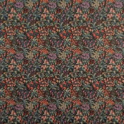 Blommiga Möbeltyger|Mönstrade Möbeltyger< Fleurs svart gobeläng
