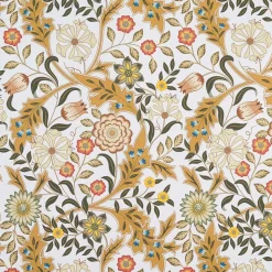 Arts & Crafts Tyger|Gardintyger Mönstrade<Nordisk Textil Flora ockra tyg