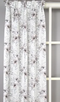 Gardiner Mönstrade<Nordisk Textil Florine gardiner – romantiska blommiga gardinlängder i dova nyanser