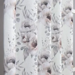 Gardiner Mönstrade<Nordisk Textil Florine gardiner – romantiska blommiga gardinlängder i dova nyanser