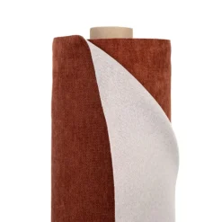Enfärgade Möbeltyger<Nordisk Textil Flow burnt brick möbeltyg – Mjuk & slitstark chenille