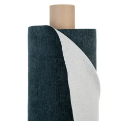 Enfärgade Möbeltyger<Nordisk Textil Flow deep atlantic möbeltyg – Mjuk & slitstark chenille