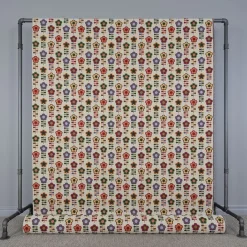 Blommiga Möbeltyger|Mönstrade Möbeltyger< Flower power retro möbeltyg