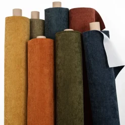 Enfärgade Möbeltyger<Nordisk Textil Flow orange möbeltyg – Mjuk & slitstark chenille