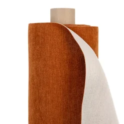 Enfärgade Möbeltyger<Nordisk Textil Flow orange möbeltyg – Mjuk & slitstark chenille