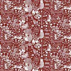 Juldukar|Bordsduk<Arvidssons textil Fýri röd bordsduk