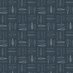 Bordsduk<Arvidssons textil Frostblad blå bordsduk