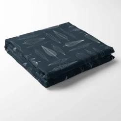 Bordsduk<Arvidssons textil Frostblad blå bordsduk