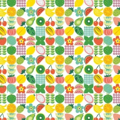 Mönstrade Kuddfodral<Arvidssons textil Fruktstund multi kuddfodral