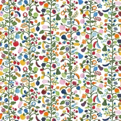 Gardintyger Mönstrade|Arvidssons Textil<Arvidssons textil Fruktträd multi tyg – Färgstarkt och lekfullt mönster