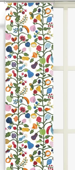 Panelgardiner<Arvidssons textil Fruktträd panelgardiner