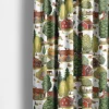 Gardintyger Mönstrade|Arvidssons Textil<Arvidssons textil Ginkalunda grön-rött tyg – lantligt mönster med svensk idyll