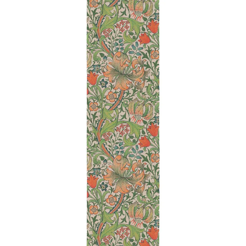 Bordslöpare|Ekelund Löpare<Ekelund Golden Lily löpare 35X120 - s Linneväveri