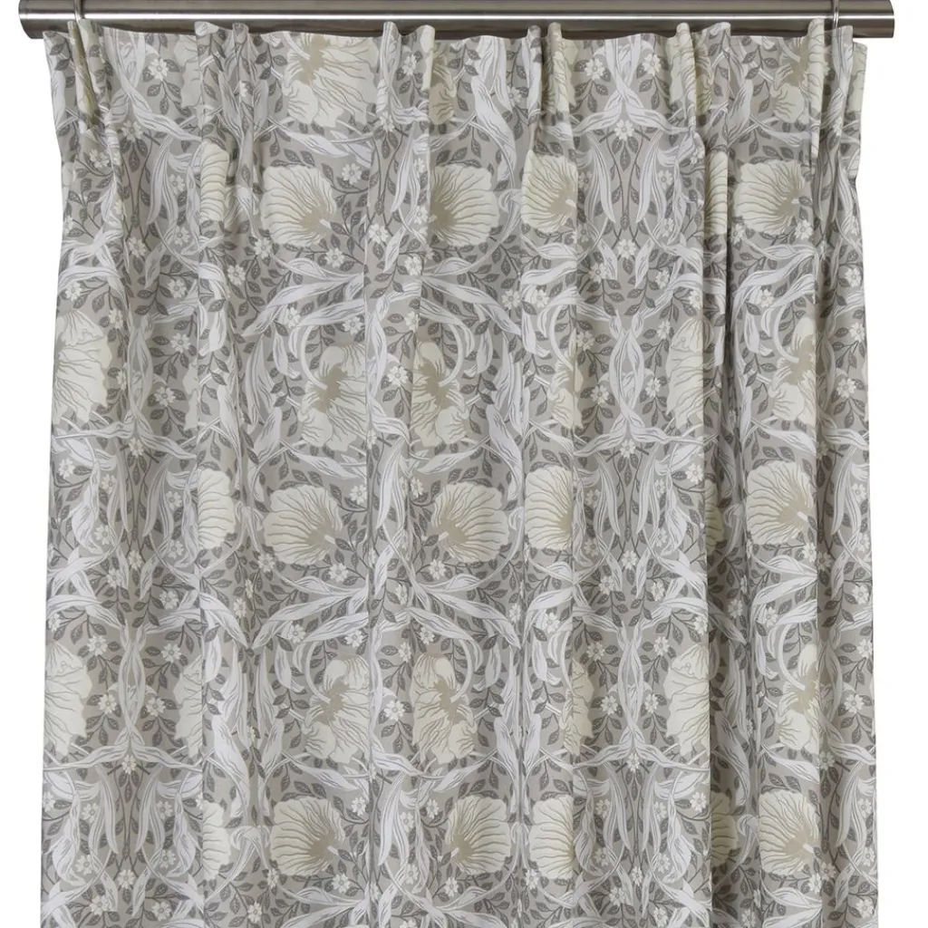 Gardiner Mönstrade<Nordisk Textil Grace beige gardiner - Klassisk blommig Arts and Crafts design