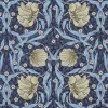 Arts & Crafts Tyger|Gardintyger Mönstrade<Nordisk Textil Grace blå tyg - Klassisk blommig Arts and Crafts design