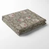 Bordsduk<Nordisk Textil Grace brun bordsduk - Klassisk blommig Arts and Crafts design