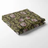 Bordsduk<Nordisk Textil Grace rosa-grön bordsduk - Klassisk blommig Arts and Crafts design