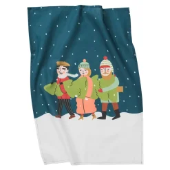 Kökshandduk|Jul I Köket<Spira of Sweden Granen kökshandduk – rödgrön jultextil i lin & bomull