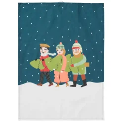 Kökshandduk|Jul I Köket<Spira of Sweden Granen kökshandduk – rödgrön jultextil i lin & bomull