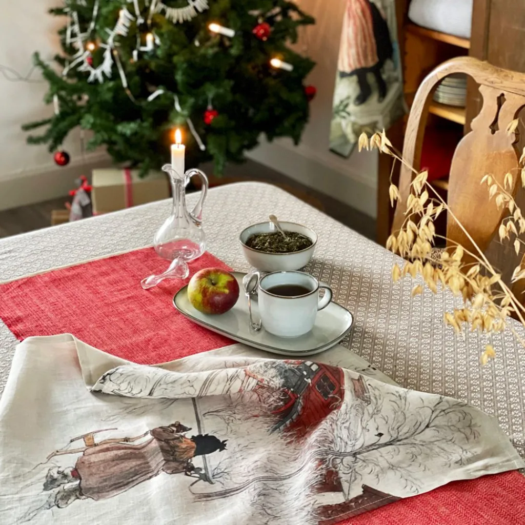 Kökshandduk|Jul I Köket<Svanefors Gården kökshandduk - Carl Larsson