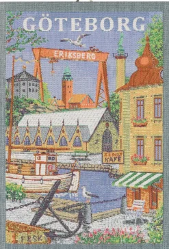 Kökshandduk<Ekelund Göteborg kökshandduk 35X50 - s Linneväveri