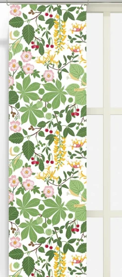 Panelgardiner<Arvidssons textil Haga multi blommiga panelgardiner
