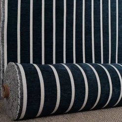 Mönstrade Möbeltyger<Nordisk Textil Halle mörkblå möbeltyg
