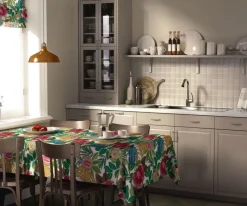 Bordsduk<Nordisk Textil Happy Flower bordsduk