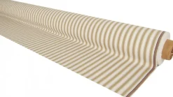 Randiga Möbeltyger|Rutor & Ränder<Nordisk Textil Harlow beige-vit randigt tyg