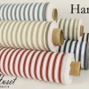 Randiga Möbeltyger|Rutor & Ränder<Nordisk Textil Harlow svart-vit randigt tyg